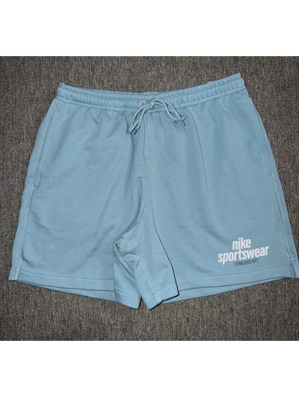 Nike Club Men’s Sz. Medium French Terry Flow Shorts Turquoise/Dust HJ2677-464